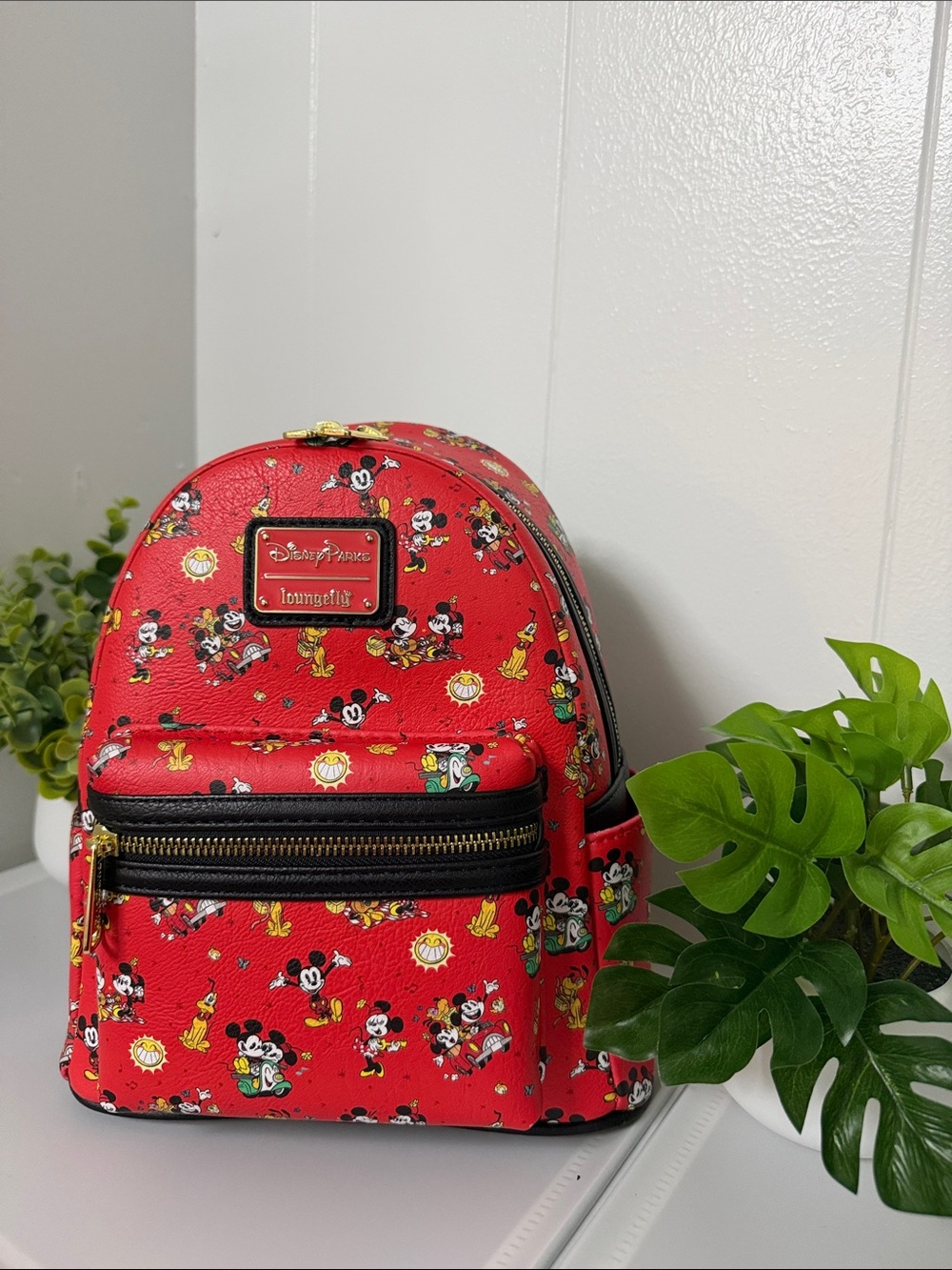 Loungefly Red Mickey Mouse Kids Mini Backpack